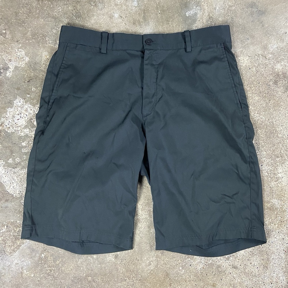 Nike Golf Dri-FIT Golf Shorts Size 32 Standard Fit Flat Front Athletic Swoosh